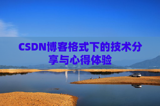 CSDN博客格式下的技术分享与心得体验